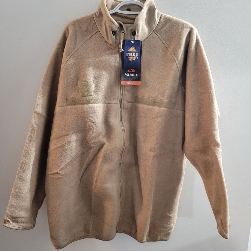 NWT US Army Extreme Weather Outer Layer Liner Flame Resistant Beige Size Medium